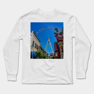 Linq Promenade - High Roller Ferris Wheel - Las Vegas Long Sleeve T-Shirt